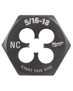MLW49-57-5342 image(1) - Milwaukee Tool 5/16"-18 NC 1-Inch Hex Threading Die