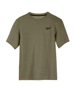 Milwaukee Tool HYBRID WORK TEE- SS GREEN L