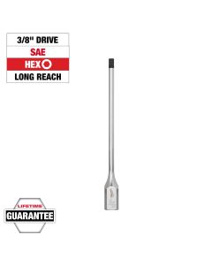 MLW45-34-1077 image(0) - Milwaukee Tool 3/8 Inch Drive 3/16 Inch Long Hex Bit Socket