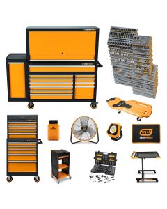 KDTMEGAMOD1331 image(0) - GEARWRENCH 1331 Piece MEGAMOD Master Mechanics Tool Set in Premium Modular Foam Trays With Tool Storage and Shop Equipment