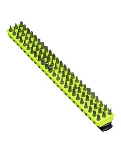 Ernst Mfg. 13" 72 Tool Magnetic Bit Bar - Black/Hi-Viz