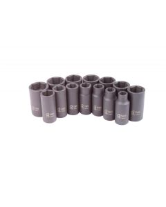 SUNEX 3/8" Dr. 21mm Semi-Deep Impact Socket