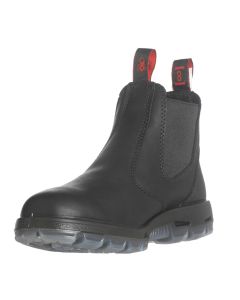 Redback Boots USA Black Slip-On  Leather Boot, 10