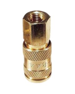 VIM Tools High Flow Brass Universal Coupler - 1/4 Inch N Point Female - 5 Pack