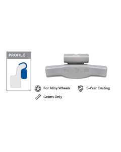 PWWAW225FE image(0) - Wegmann Automotive 2.25 oz Steel Coated Clip-on AWFE Red Series Wheel Weight (Box of 25)