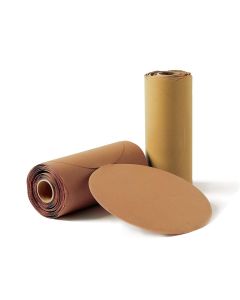 SUA00611 image(0) - Sunmight USA Corporation Gold 00611 Open Coated Link Roll Sanding Disc, 6 in, P220 Grit, Premium Aluminum Oxide, PSA Attachment