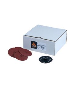 HIT336TK image(0) - High Teck Products Trim-Kut 336TK R-Style Disc, 3 in Dia, 36 Grit, Aluminum Oxide, Polymer Backing