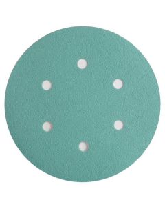 SUA01810 image(0) - Sunmight USA Corporation Film 01810 Open Coated Grip Disc, 6 in, P180 Grit, Premium Aluminum Oxide, Velcro Attachment