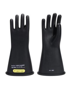 OBRRG-B-C2-R14-9 image(0) - Oberon Gloves - Rubber Electrical - Class 2 - Length: 14" -  Rolled Cuff - Size: Large - 9