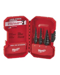 MLW48-89-9221 image(1) - Milwaukee Tool Step Drill Bit Set - 3PC
