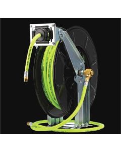 LEGL8711FZ image(1) - Legacy Manufacturing Flexzilla Pro Retractable Air Hose Reel, Open Face, Dual Axle Arm, 3/8" x 50'