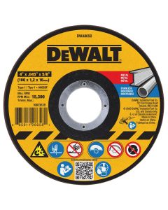 DEWALT 4 In x .045 in Aluminum Oxide Abrasive Chop / Cut-Off Blade with 5/8 in Arbor For Concrete & Masonry Cutting (1 Pack)