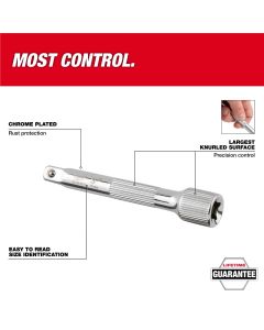 MLW43-24-9115 image(3) - Milwaukee Tool 1/2 Inch Drive 3 Inch Extension