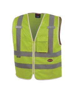 SRWV1025260U-L image(0) - Pioneer Mesh 8-Pocket Safety Vest  - Color:  Hi-Vis Yellow/Green  - Size: L