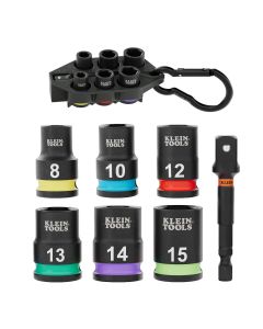 Klein Tools Grab-And-Go Impact Socket Set, Metric, 7-Piece
