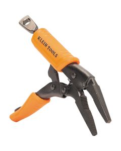 KLE38612 image(0) - Klein Tools Long Nose Locking Pliers, 9-Inch