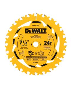 DWTDWA271424 image(0) - DEWALT 7-1/4 in. 24T Circular Saw Blade