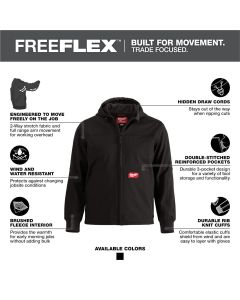 MLW312B-L image(2) - Milwaukee Tool FREEFLEX Softshell Hooded Jacket