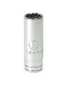 GearWrench 3/8 Inch Drive 12 Point Deep SAE Socket 1/4 Inch