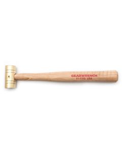 KDT81-112G image(0) - GearWrench 2 Pound Brass Hammer with Hickory Handle