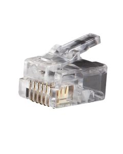 KLEVDV826600 image(0) - Klein Tools Modular Telephone Plugs RJ12 6P6C, 25-Pack
