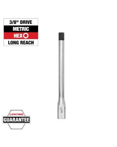 MLW45-34-1087 image(2) - Milwaukee Tool 3/8 Inch Drive 9mm Long Hex Bit Socket