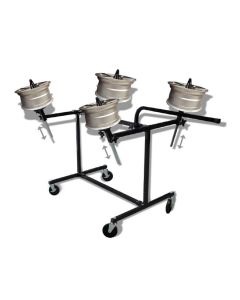 PRO-TEK HEAVY DUTY AJUSTABLE PAINT WHEEL RACK