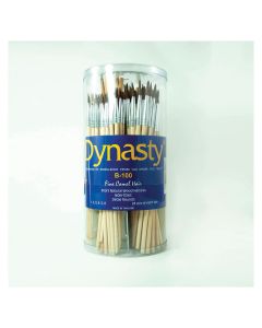 MABB-100 image(0) - Mack Brushes B-100 Watercolor Brush Assortment, 1 to 6 in Brush, Wood Handle
