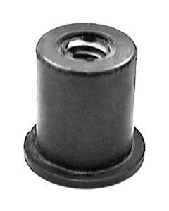 AVC13004 image(0) - AUVECO 13004 Well Nut, #10 - 32 TPI x 5/8 in Dia Head x 1/2 in Hole x 0.015 to 0.111 in Grip Range, Neoprene