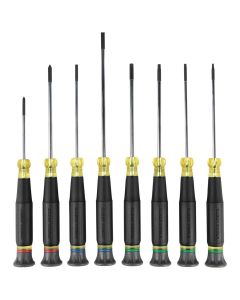 KLE85615 image(0) - Klein Tools Precision Screwdriver Set, Slotted, and Phillips 4-Piece