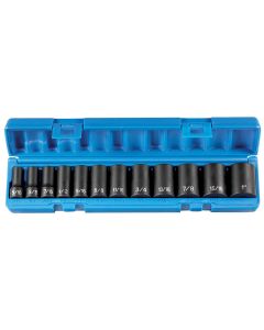 GRE1202SD image(1) - Grey Pneumatic 3/8" Drive 12 Piece Semi-Deep Set - 12 Point