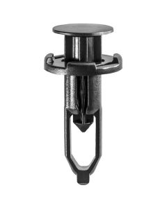 AUVECO AP18873 Push-Type with Closed End Rear Bumper Cover Retainer, 18 mm Dia Head, Nylon, Black