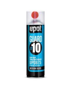UPO0875 image(0) - U Pol Products Guard #10 UP0875 Gravi-Gard Stone Chip Protector, 450 mL Aerosol Can, Black, Textured, 43 sq-ft/Unit Coverage