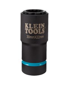 Klein Tools 2-in-1 Metric Impact Socket, 12-Point, 17 x 13 mm