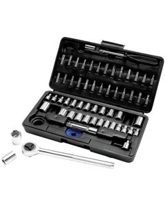 Wilmar Corp. / Performance Tool 60 Piece 1/4" & 3/8" Drive Socket Set