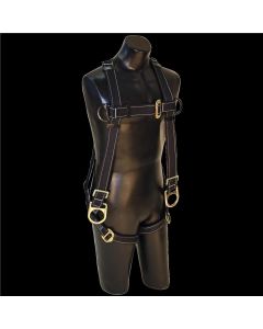 SRW802552 image(0) - FALL SAFE Safety Harness - A-SERIES NOMEX / KEVLAR WEB - Nomex / Kevlar Vest-Style Positioning - Back / Side, Pass Through, Pass Through - Size: 2XL