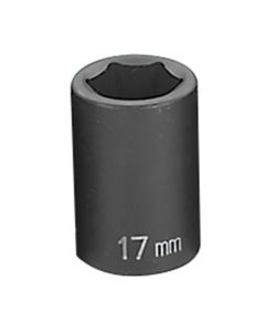 GRE2017M image(1) - Grey Pneumatic 1/2" Drive x 17mm Standard Socket