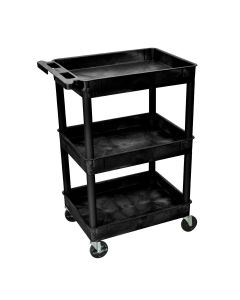 LUXSTC111 image(1) - Luxor 3 Shelf Tub Cart 18 x 24