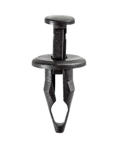 AUVECO 16622 Push-Type with Closed End Front Bumper Fascia Retainer, 18 mm Dia Head x 23 mm L Stem, Nylon, Black