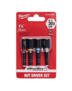 MLW49-66-4562 image(1) - Milwaukee Tool SHOCKWAVE Impact Duty 1-7/8" Magnetic Nut Driver Set 4PC