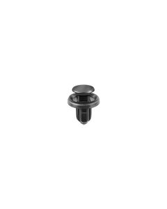 AVCAP20986 image(0) - AUVECO AP20986 Push-Type with Drive Pin Type 4 Front Bumper Retainer, 20 mm Dia Head x 13 mm L Stem, Nylon, Black