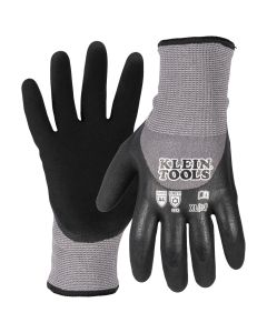 KLE60838 image(0) - Klein Tools Winter Knit Dipped Gloves, Cut Level A4, Touchscreen, Medium