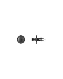 DCO1860PK100 image(0) - Disco Automotive Hardware 1860PK100 Push-Type Retainer, 20 mm L Stem x 5/16 in Hole, Nylon, Black
