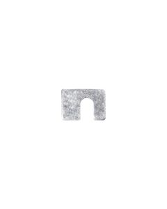 AVC2453 image(0) - AUVECO 2453 Shim, 1/8 in THK x 1/2 in Slot x 1-3/4 x 1-1/4 in, Zinc