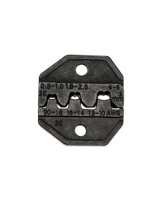 KLEVDV205036 image(0) - Klein Tools Crimper Die, Non-Ins, Open Barrel, AWG 10-20