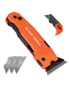 KLE44309 image(0) - Klein Tools FLICKBLADE&trade; Pry Bar Utility Knife
