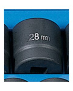 GRE2028M image(1) - Grey Pneumatic 1/2" Drive x 28mm Standard Socket