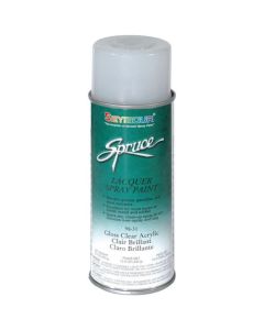 SEY98-31 image(0) - Seymour Spruce 98-31 Fast Drying Lacquer Spray Paint, 16 fl-oz Aerosol Can, Clear Acrylic, 15 sq-ft Coverage