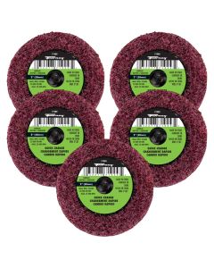 FOR71605 image(1) - Forney Industries Quick Change Surface Prep Pad, Medium Grit, 2 in (5-Pack of Forney 71909)