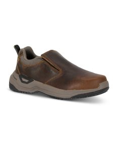 FSIA9106-8-5D image(0) - Avenger Work Boots Foreman MAX Low Slip-On - Women's - CN|EH|SR|SF - Brown - Size: 8.5 - D - (Regular)